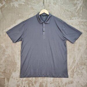 Nike Tiger Woods Platinum Geometric Print Polo Shirt Golf Short Sleeve Men's XL